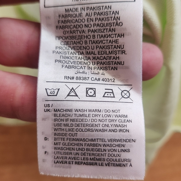 NWOT Adidas Lime T-Shirt with Purple Logo, Size XS - Picture 4 of 5